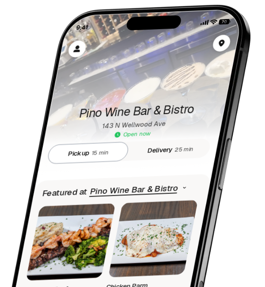 Pino Wine Bar & Bistro app preview