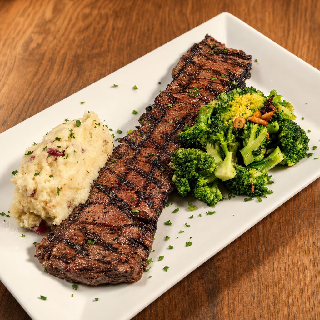 Petite Marinated Skirt Steak.